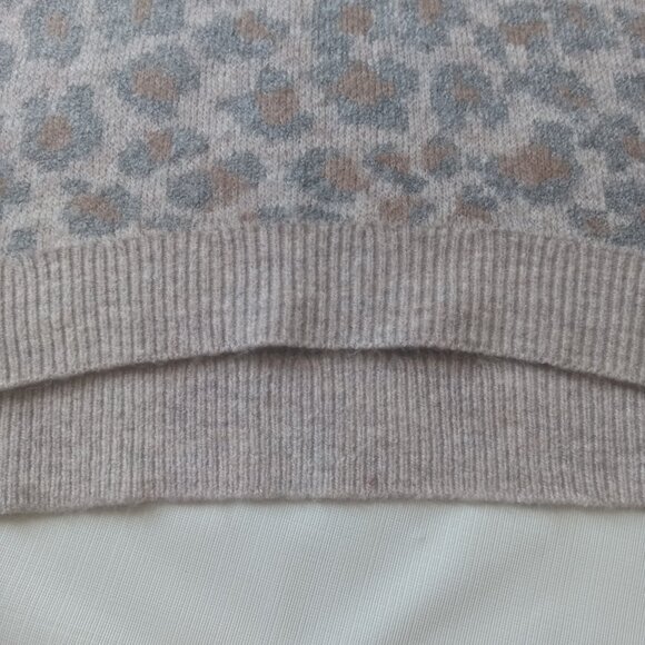 Abercrombie and Fitch Leopard Print Tight Knit Pullover Sweater Women's X-Large - Picture 12 of 12